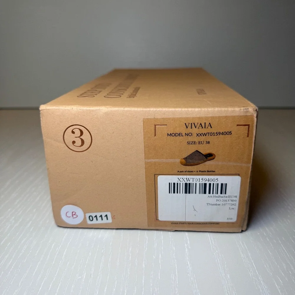 VIVAIA Round-Toe Espadrille‎ Mules | NWT - EU 38 / US 7-7.5 + FREE Slippers